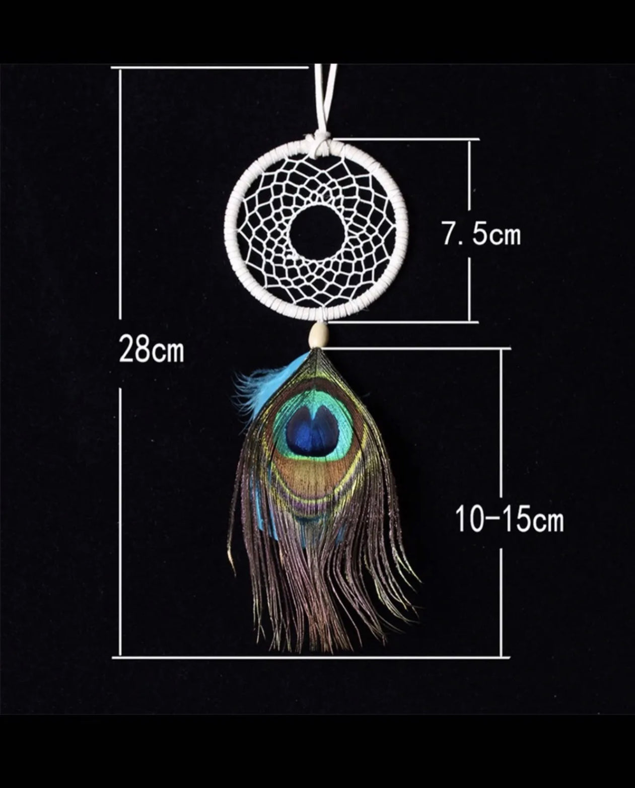 Magnifique Attrapes Rêves , Dreamcatcher , Déco Maison Voiture Intérieur Plume