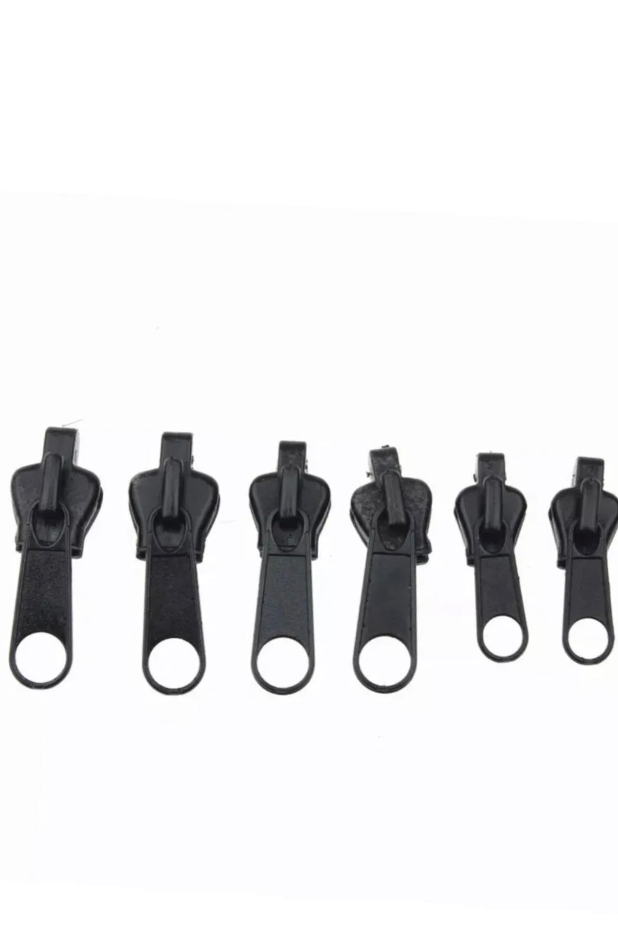 Kit de 6 zippers réparation fermeture éclair Rapide Noir Zip Vendeur Français