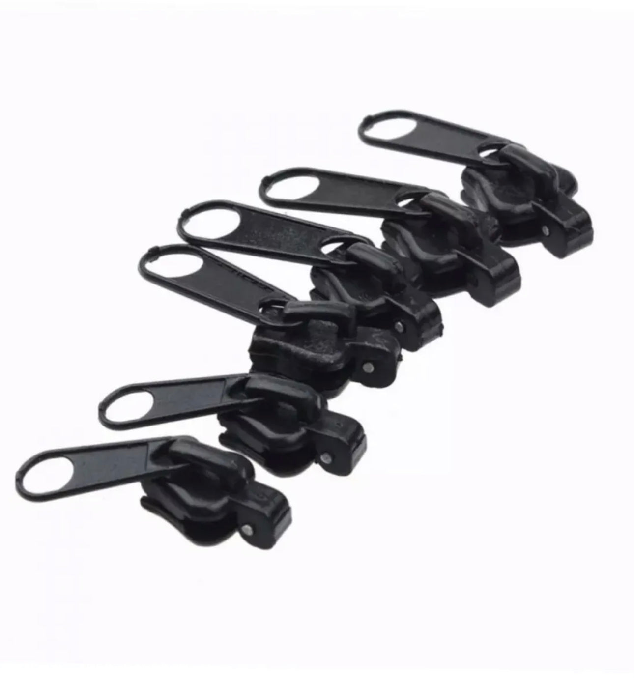 Kit de 6 zippers réparation fermeture éclair Rapide Noir Zip Vendeur Français
