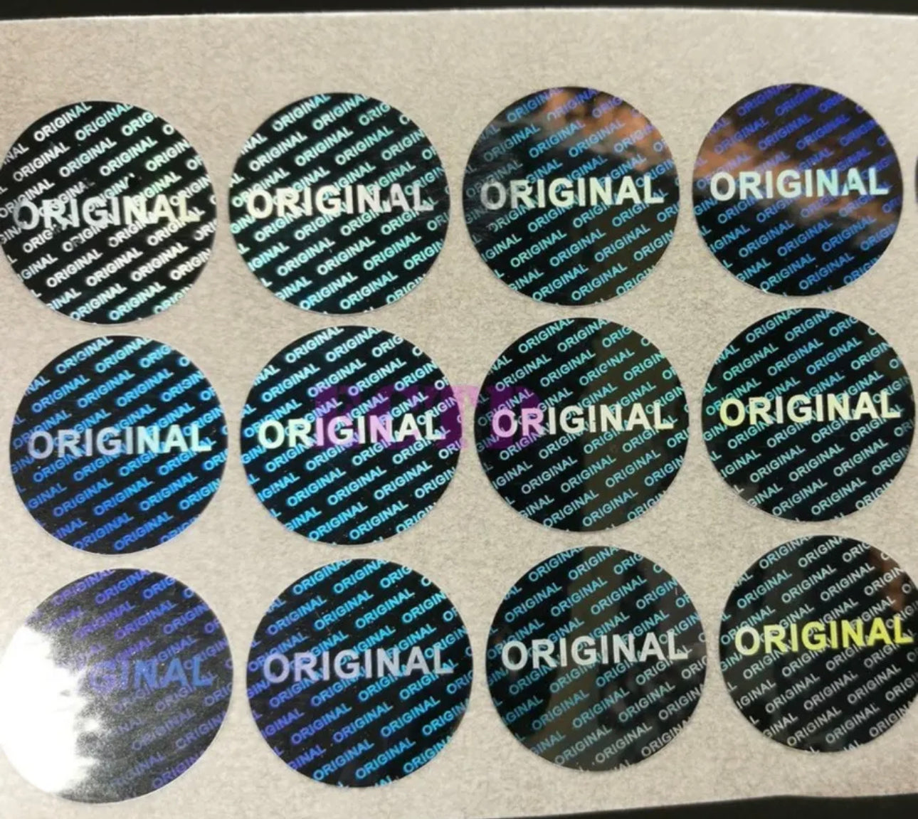 Garantis Autocollant De Sécurité Hologramme Anti Vol Sticker 15mm X100 PCS