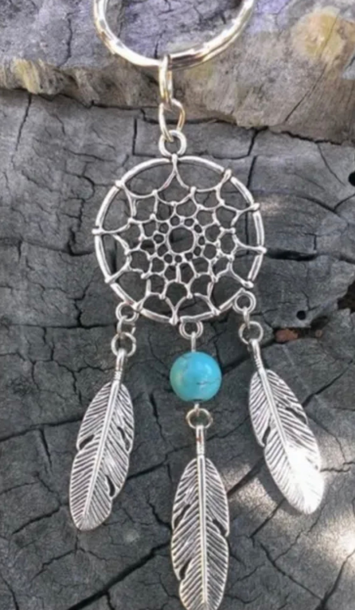 Porte Clé Clef Attrape Rêve Rêves Dream Catcher Plumes Keyring Mode Fashion