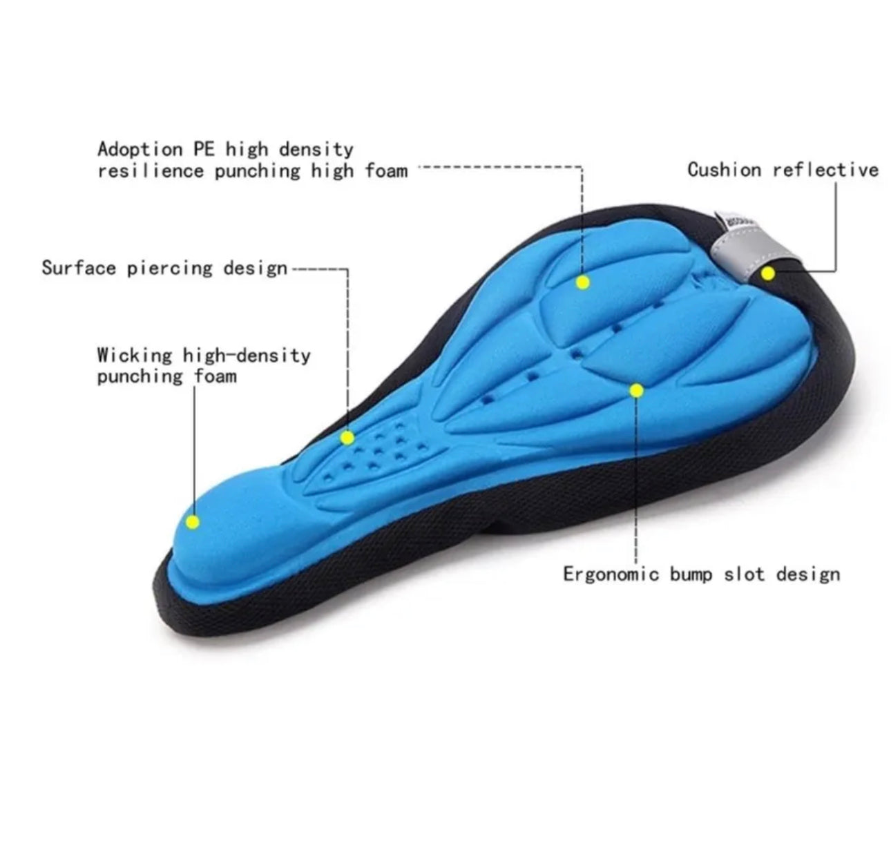HOUSSE DE SELLE VÉLO CONFORTABLE GEL Confort 3D VTT DOUX HAUTE QUALITÉ Siège