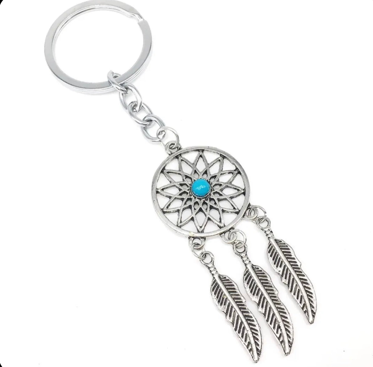 Porte Clé Clef Attrape Rêve Rêves Dream Catcher Plumes Keyring FRANÇAIS