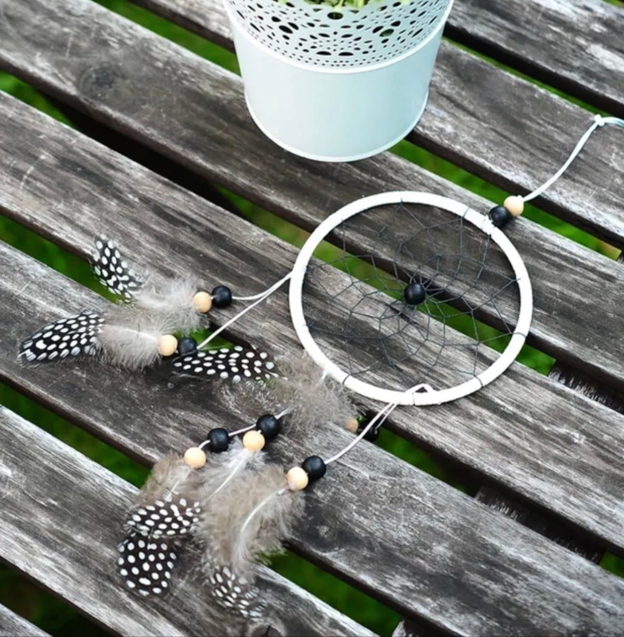 Magnifique Attrapeur De Rêve Dreamcatcher Plumes Attrape Rêves Indien Inde Déco